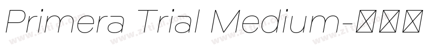 Primera Trial Medium字体转换